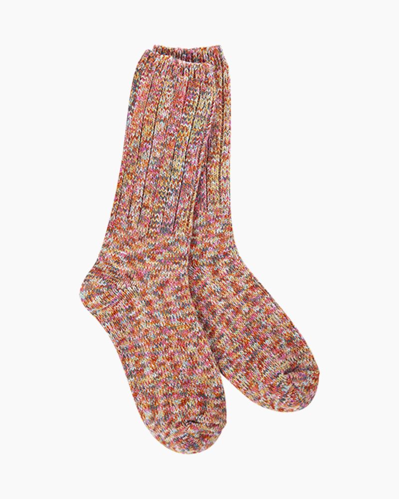 Floral Weekend Ragg Crew Socks | Women's