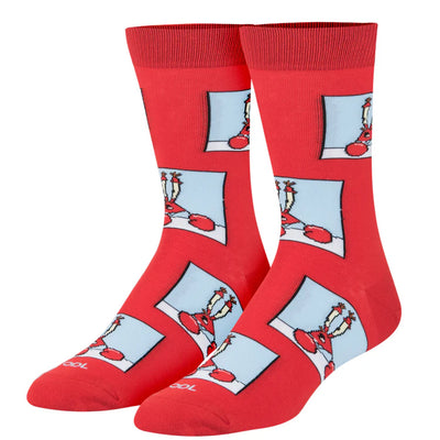 Confused Mr. Krabs Crew Socks | Men's