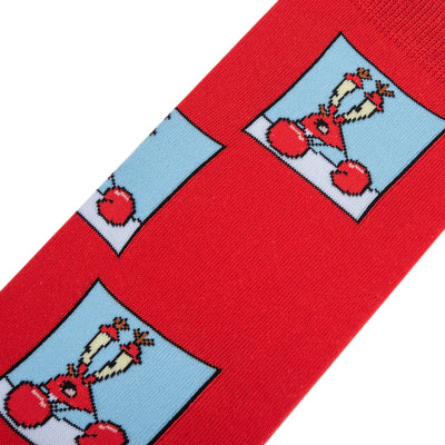 Confused Mr. Krabs Crew Socks | Men's