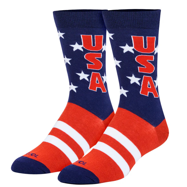 USA Stars Crew Socks | Men's