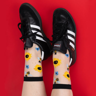 You Are My Sunshine Sheer Crew Socks | Women's