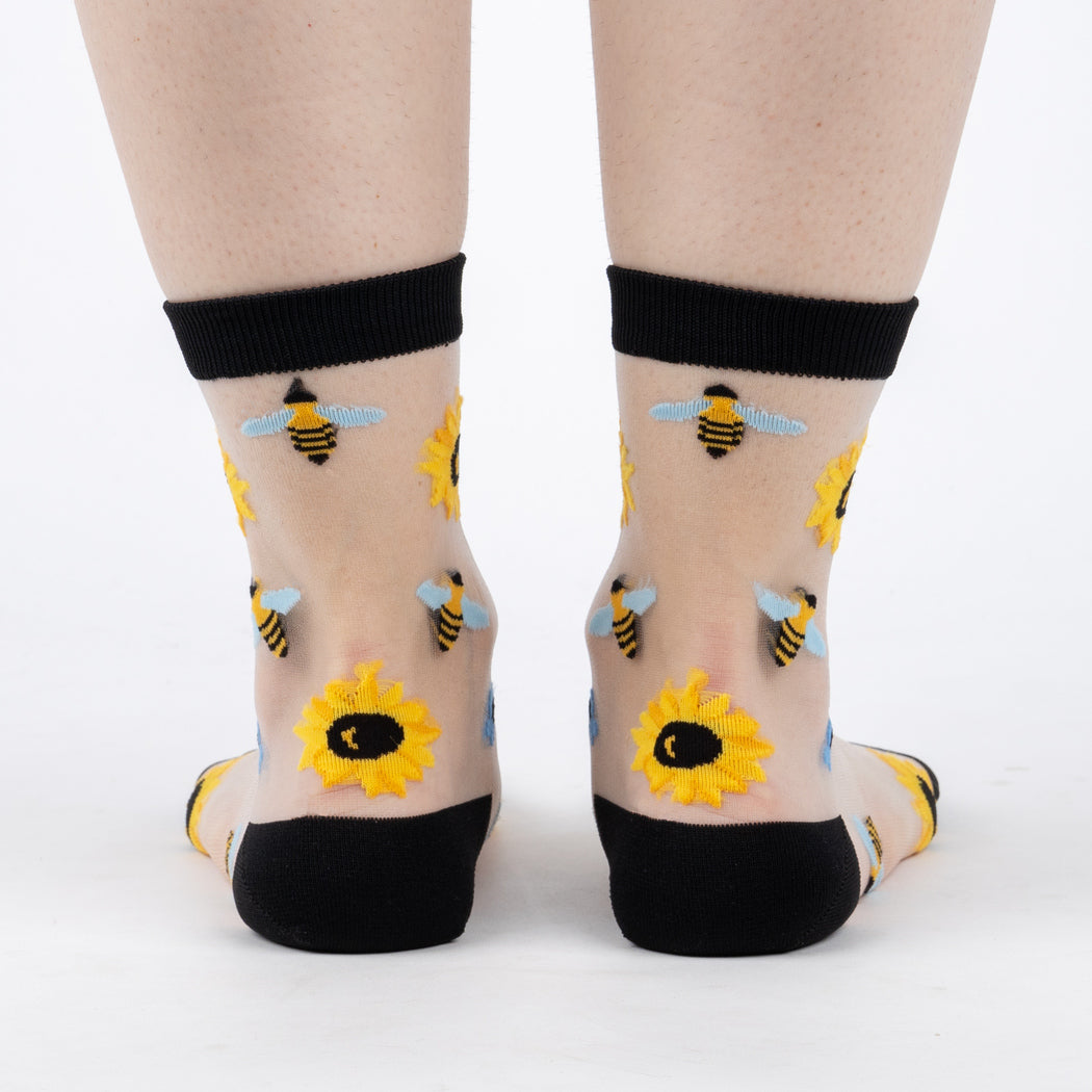 You Are My Sunshine Sheer Crew Socks | Women's