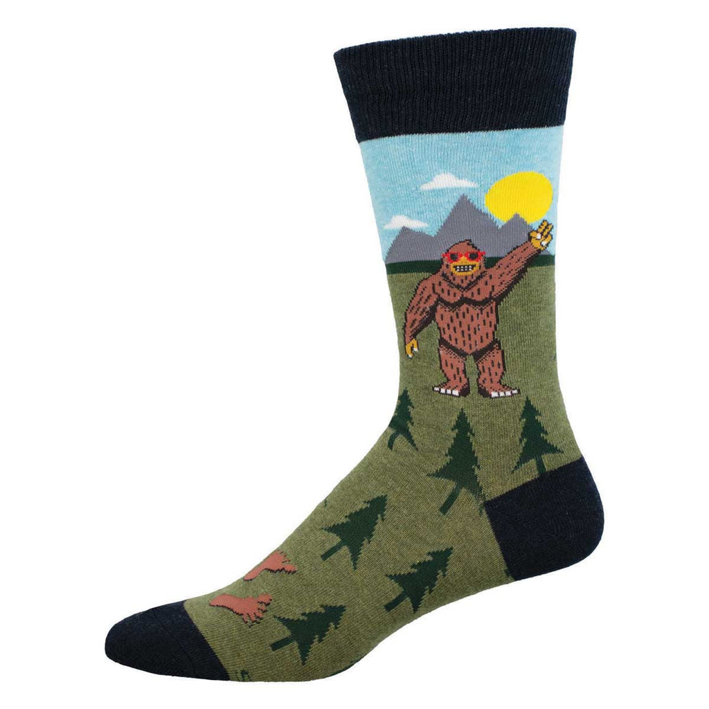 Peace Out Bigfoot Crew Socks | Men's