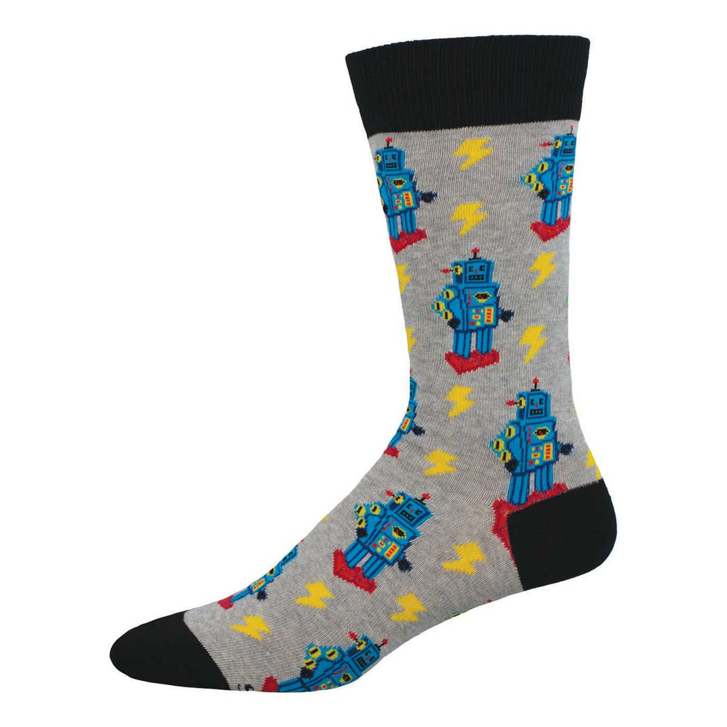 Charge of the Robots Crew Socks | Men's