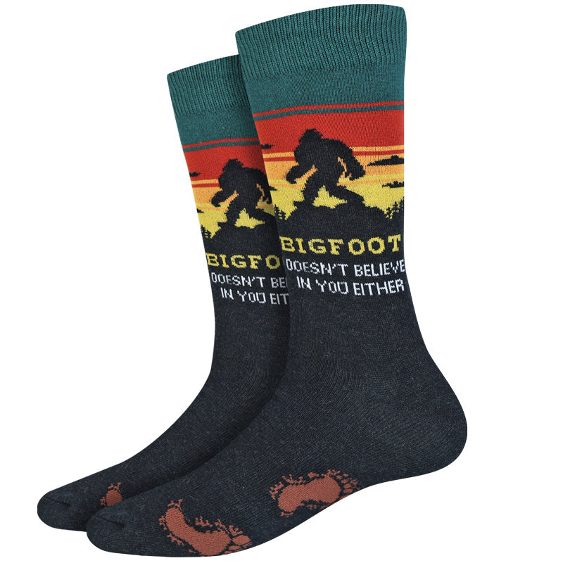 Bigfoot Doesn't Believe in You Crew Socks | Men's