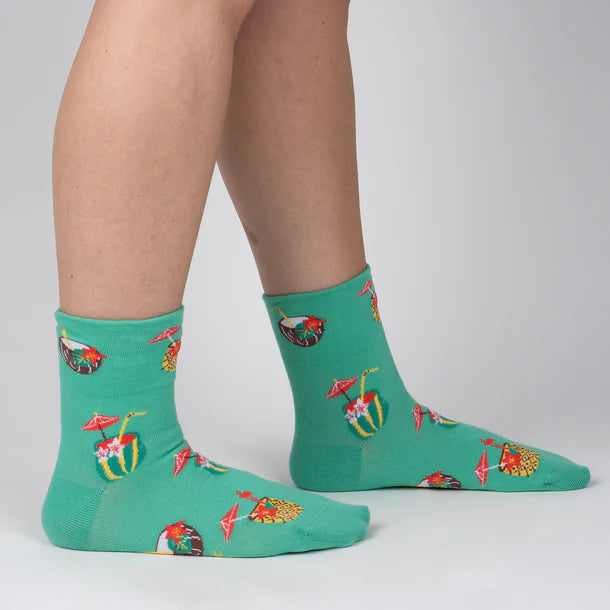 Where My Beaches at? Turn-Cuff Crew Socks | Women's