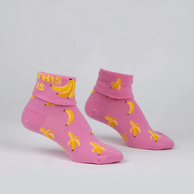 This Is Bananas Turn-Cuff Crew Socks | Women's