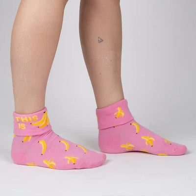 This Is Bananas Turn-Cuff Crew Socks | Women's