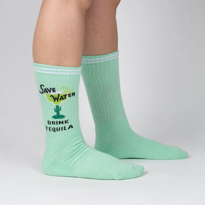 Save Water, Drink Tequila Athletic Crew Socks | Men's