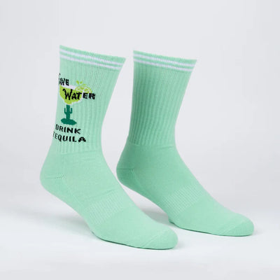 Save Water, Drink Tequila Athletic Crew Socks | Men's