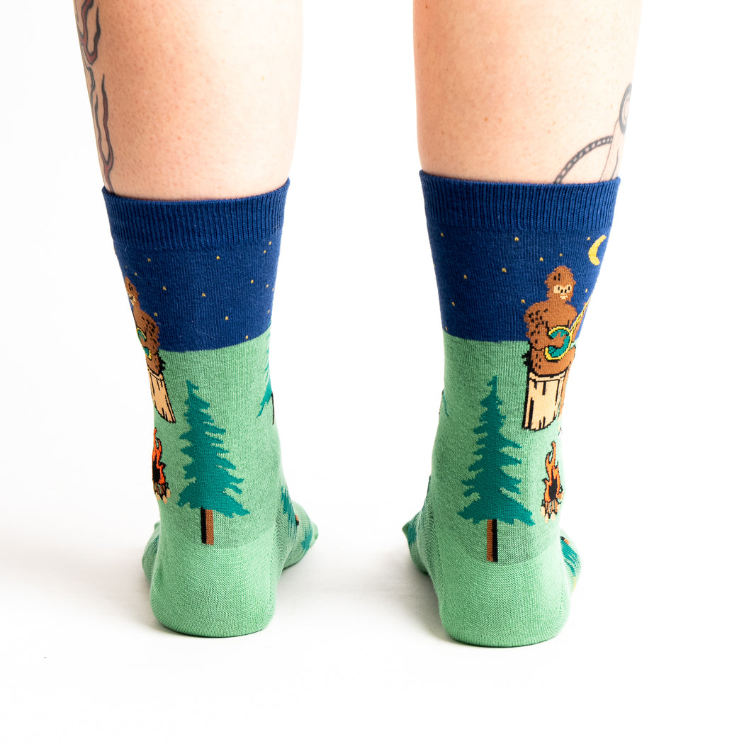 Sasquatch Campout Crew Socks | Women's