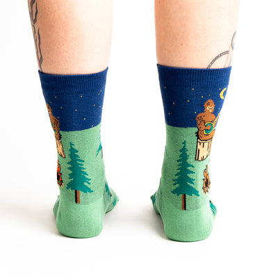 Sasquatch Campout Crew Socks | Women's