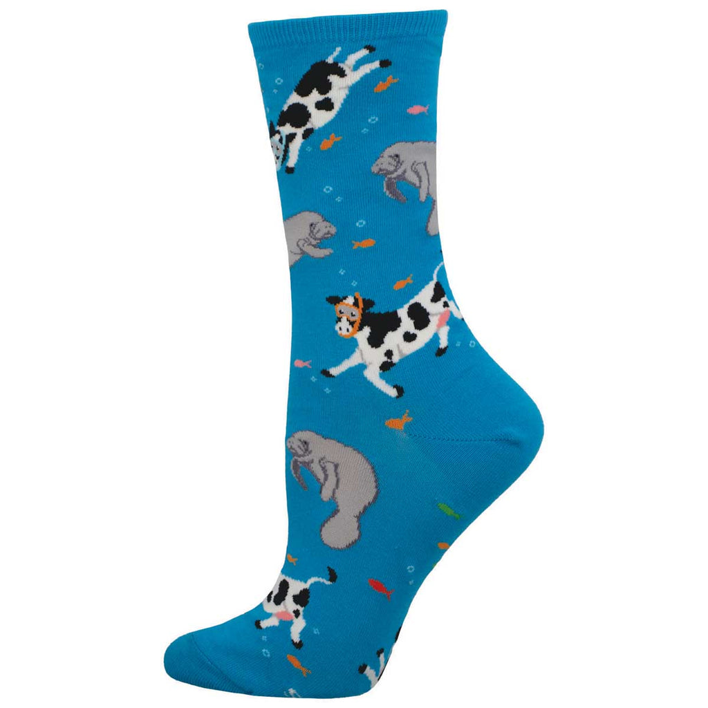 Cow Fish Crew Socks | Women's