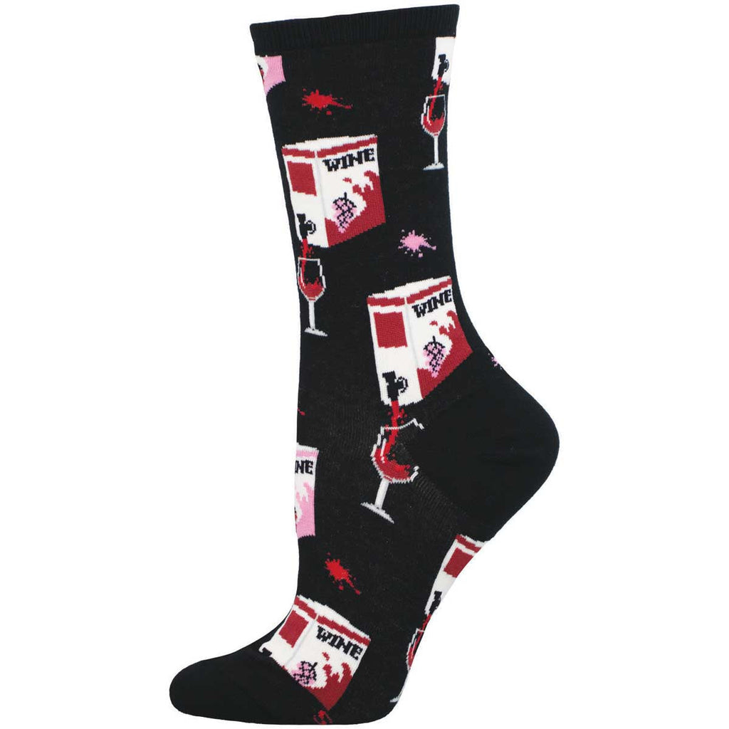 Fine Like Boxed Wine Crew Socks | Women's