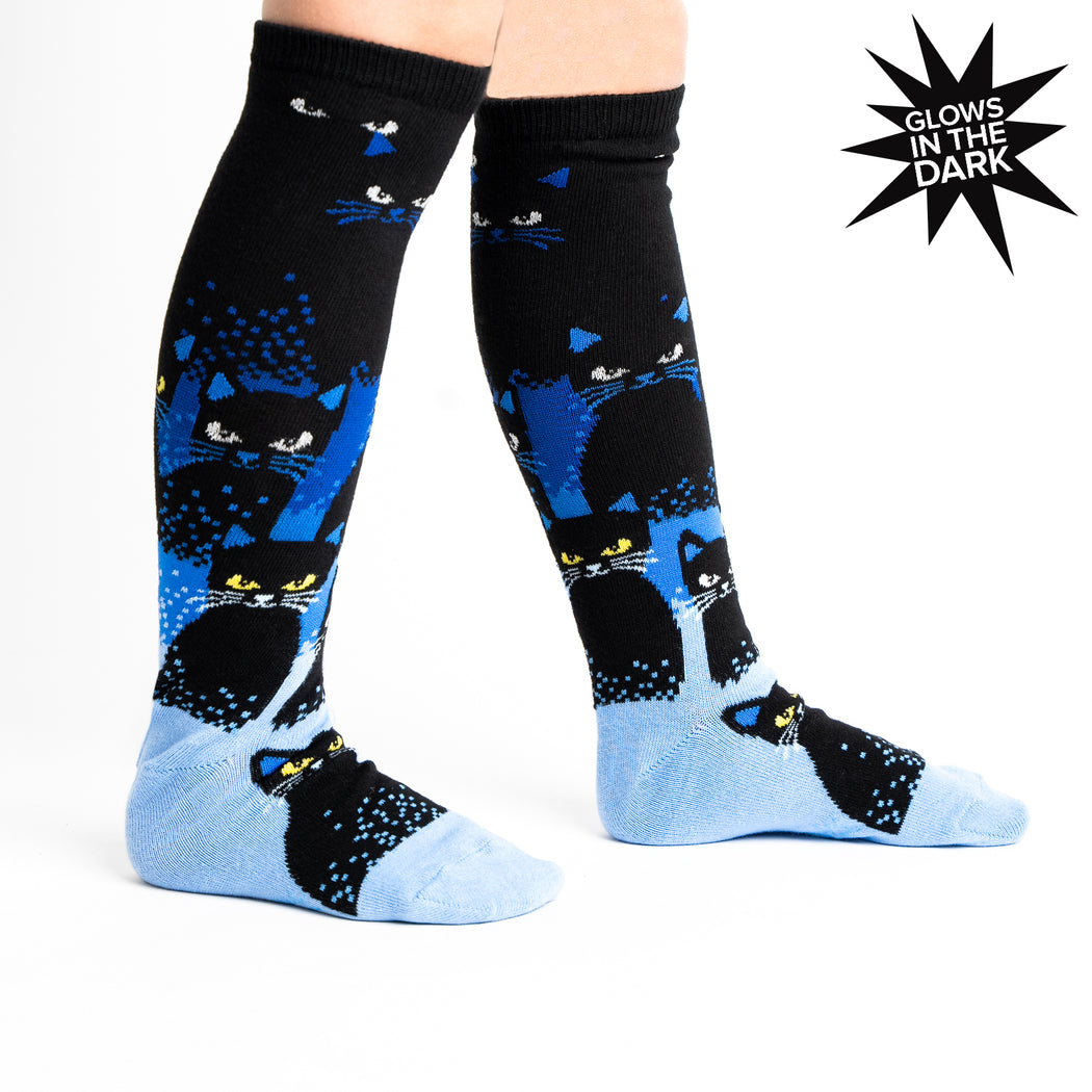 Junior Cats in the Dark Knee High Socks | Kids'