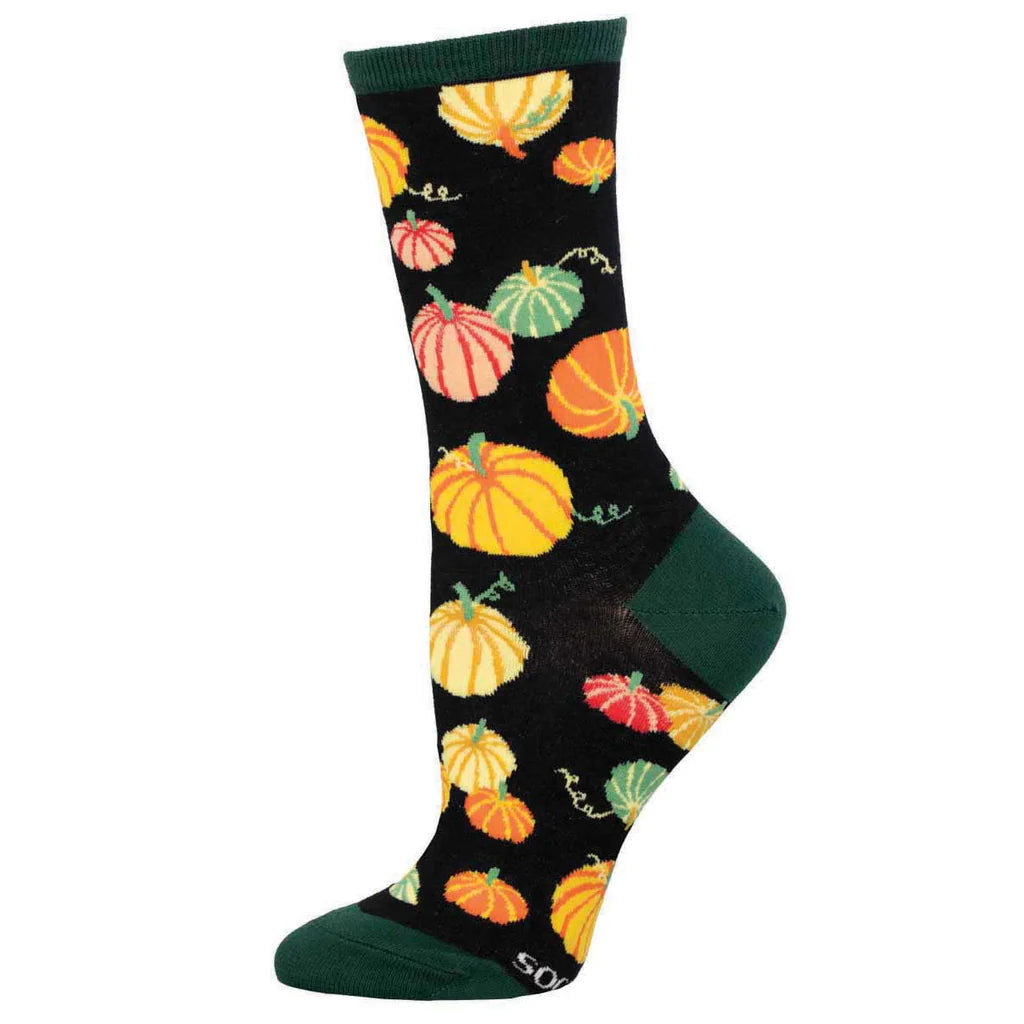 Ain't That Something Pumpkin Crew Socks | Women's - Knock Your Socks Off