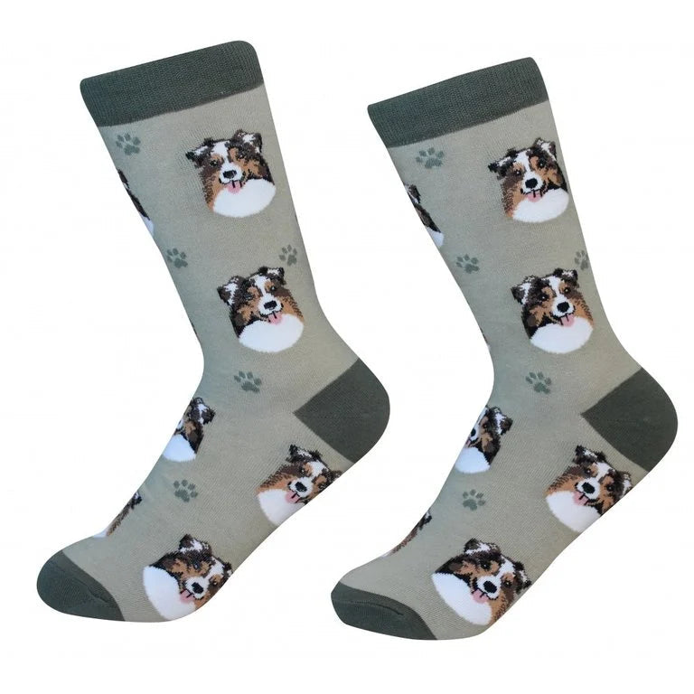 Australian Shepherd Crew Socks | Unisex - Knock Your Socks Off