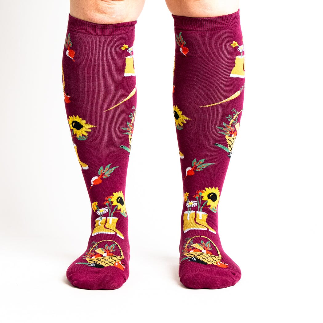 Autumn Harvest Knee High Socks | Women's - Knock Your Socks Off