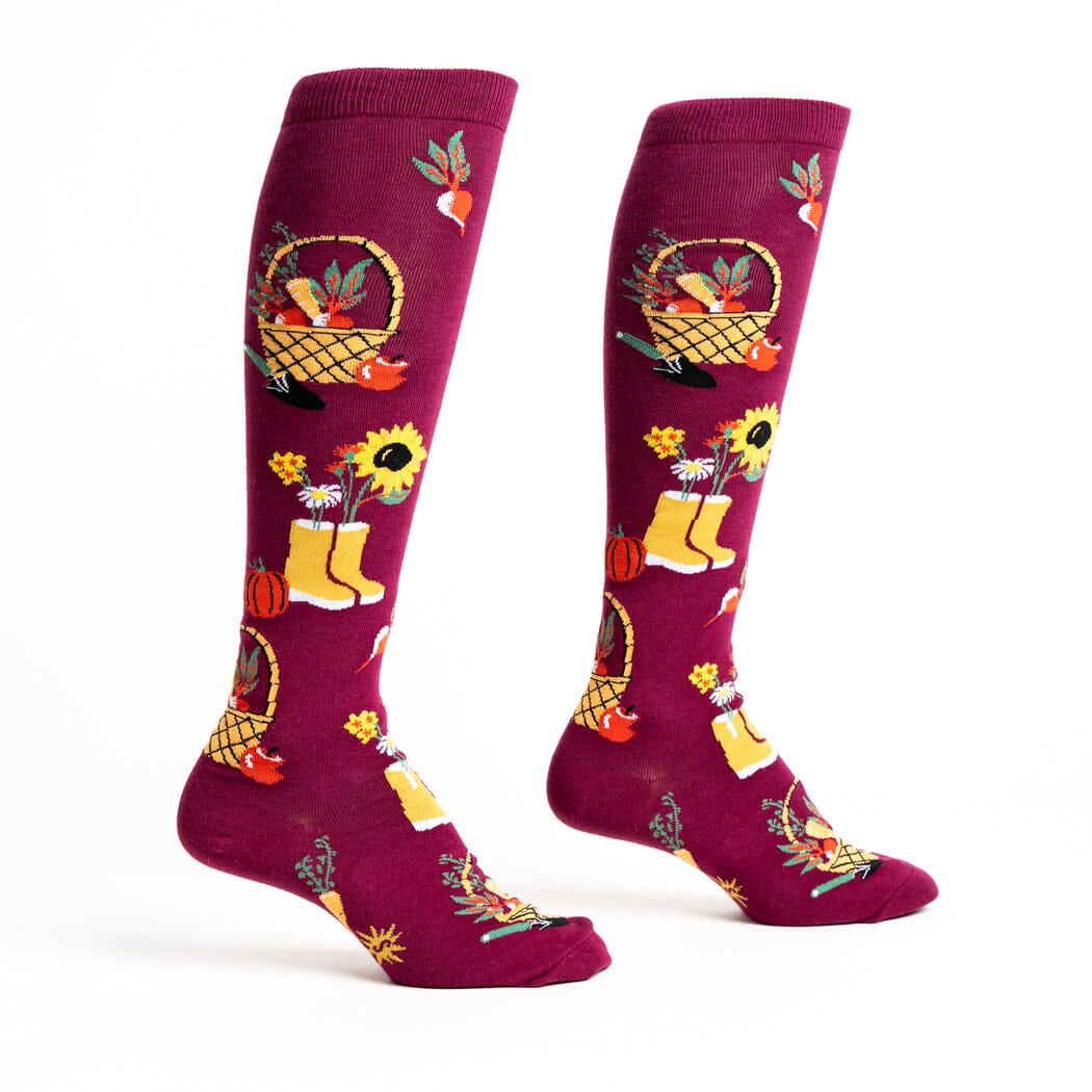 Autumn Harvest Knee High Socks | Women's - Knock Your Socks Off