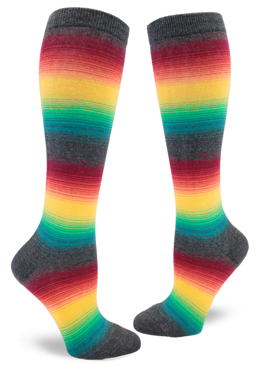 Awesome Stripe Knee High Socks | Women's