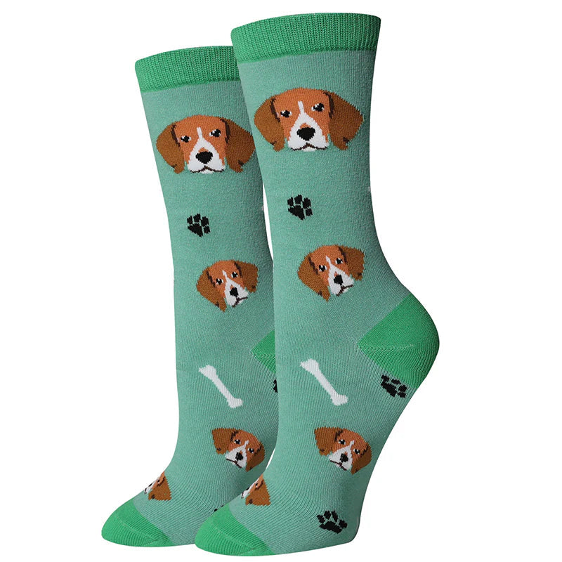 Beagle Crew Socks | Women's - Knock Your Socks Off