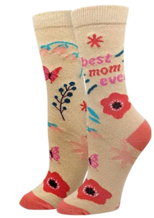 Best Mom Ever Crew Socks | Women's - Knock Your Socks Off