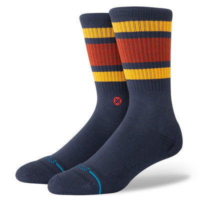 Boyd St Gold Crew Socks | Men's - Knock Your Socks Off