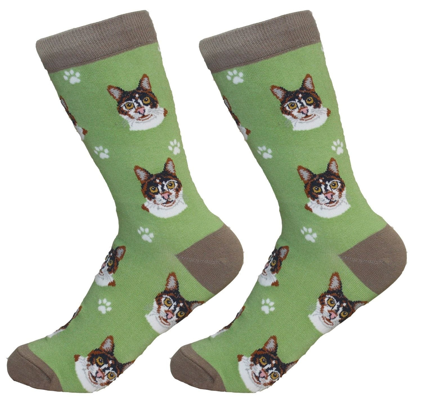 Calico Cat Crew Socks | Unisex - Knock Your Socks Off