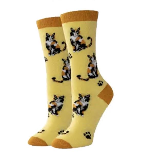 Calico Cats Crew Socks | Women's - Knock Your Socks Off