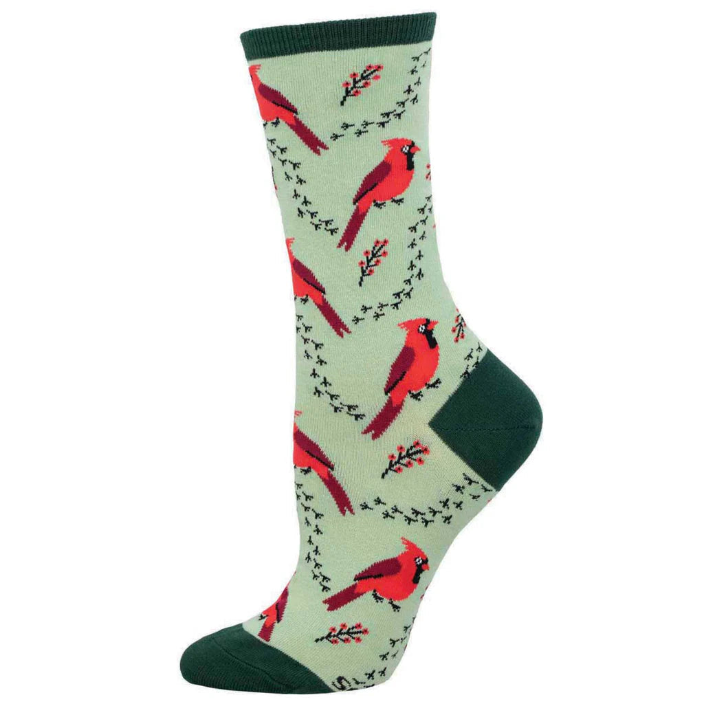 Cardinal Track Crew Socks | Women's - Knock Your Socks Off