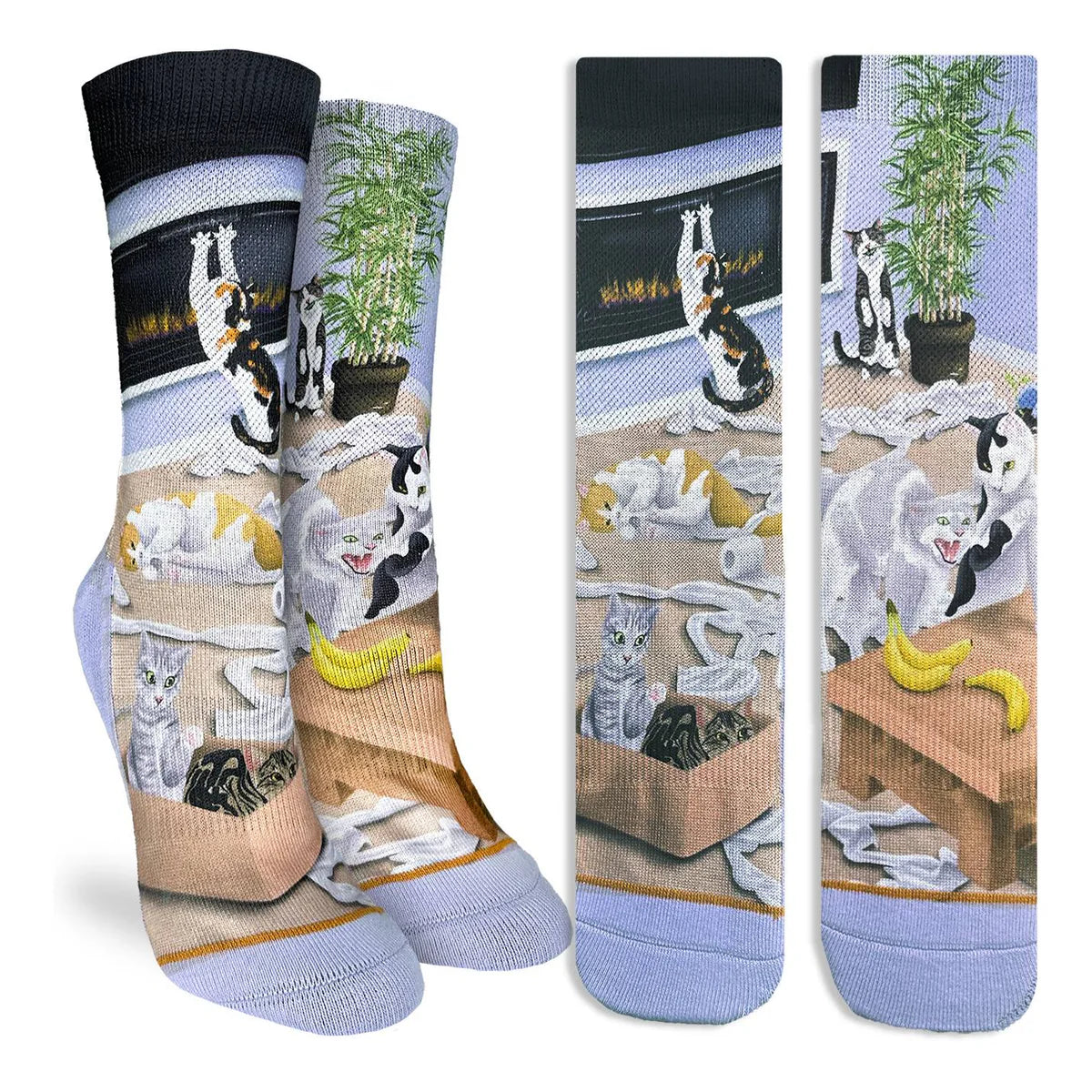 Cats Causing Catastrophe Crew Socks | Women's - Knock Your Socks Off