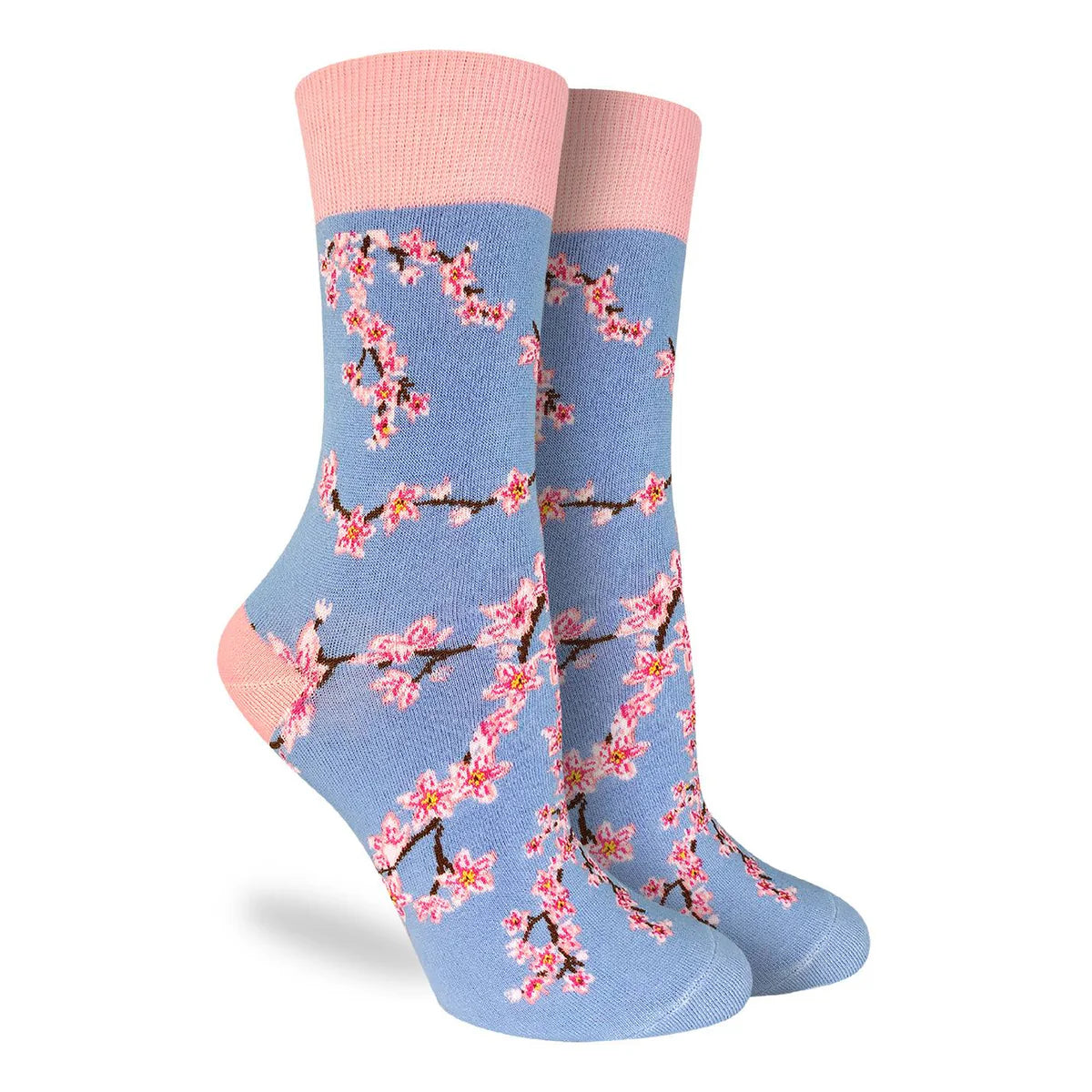 Cherry Blossoms Crew Socks | Women's - Knock Your Socks Off