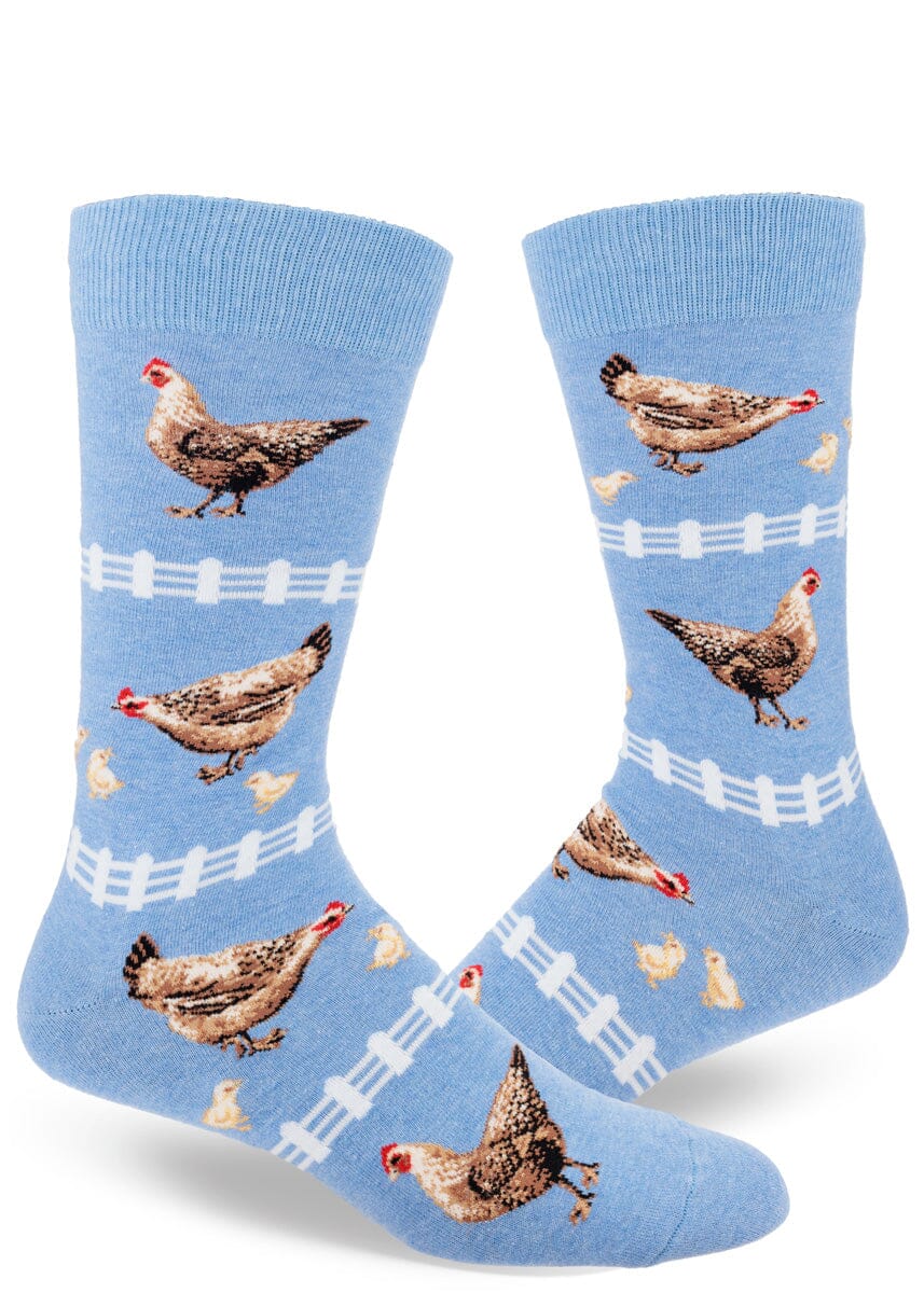 Chicken Crew Socks | Men's - Knock Your Socks Off