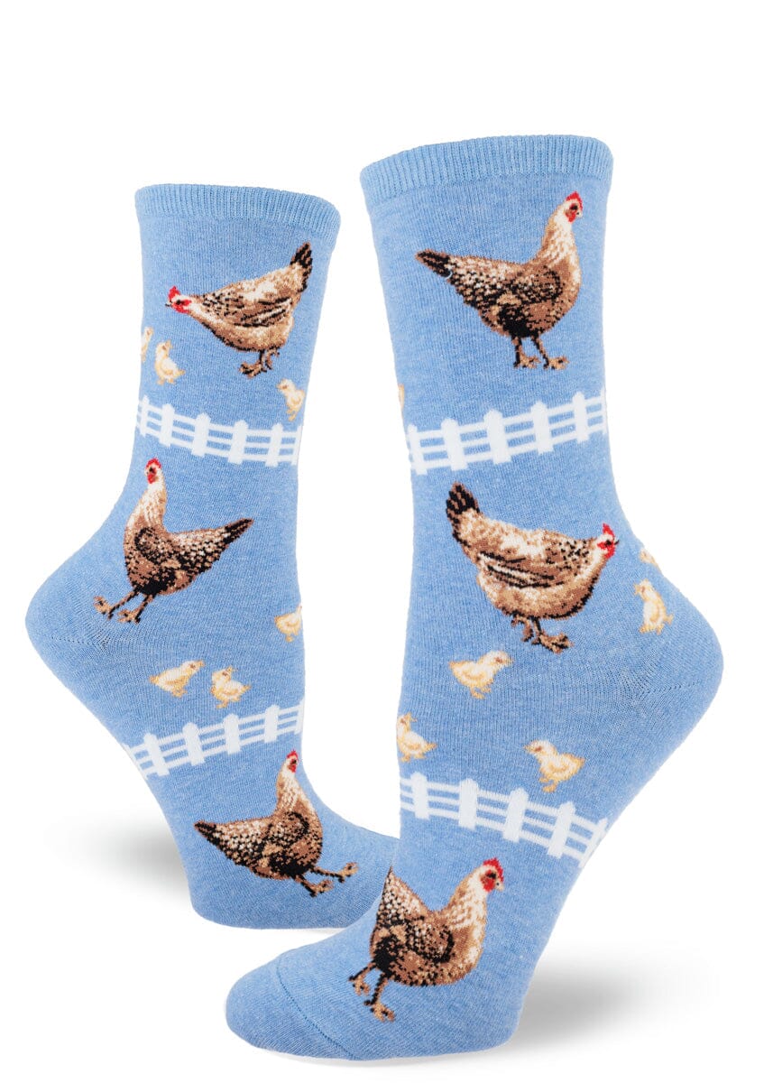 Chicken Crew Socks | Women's - Knock Your Socks Off