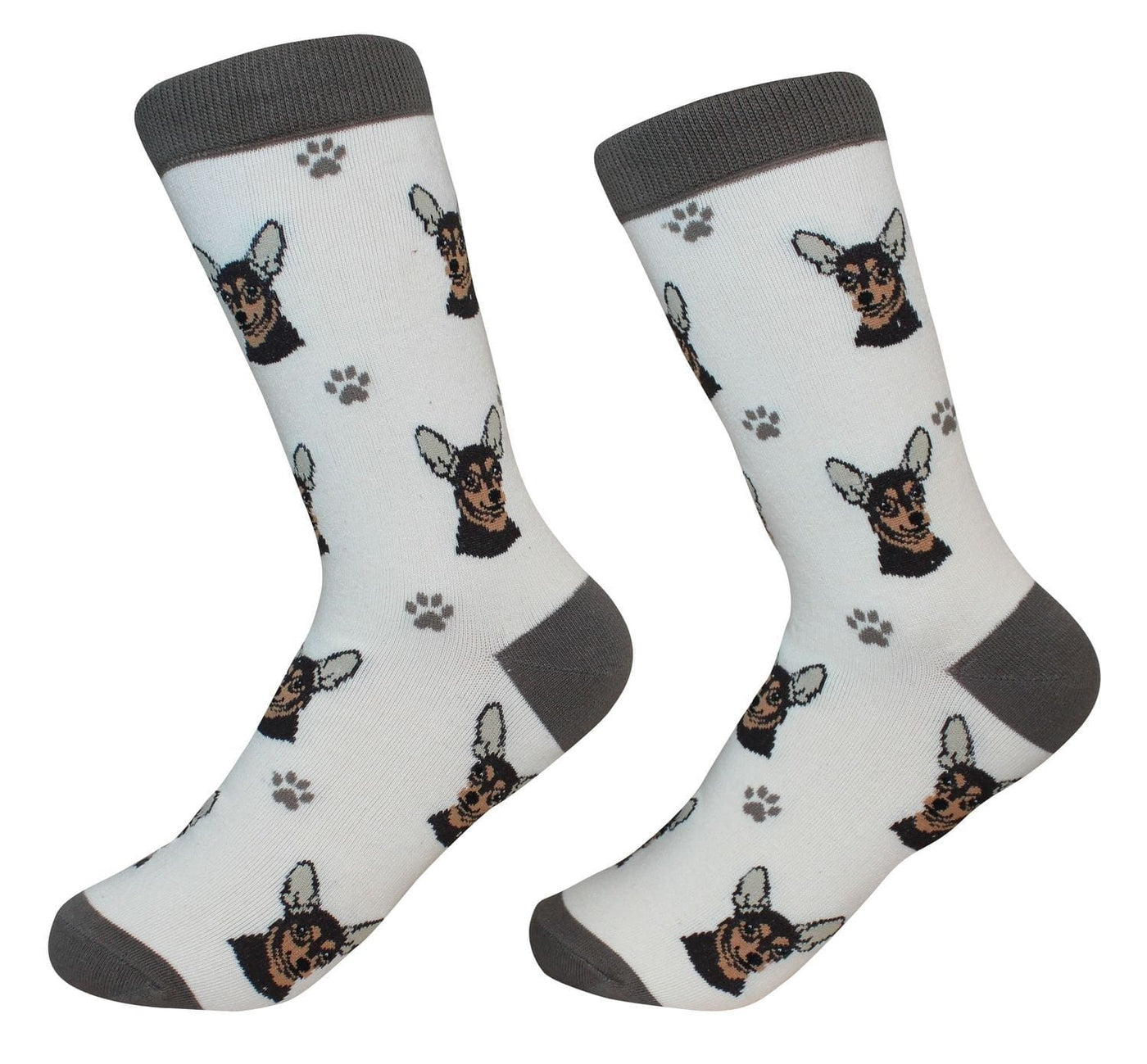 Chihuahua Black Crew Socks | Unisex - Knock Your Socks Off