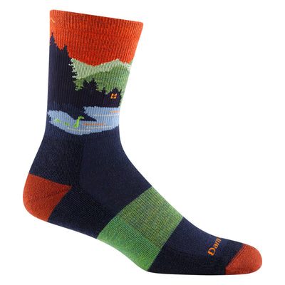 Close Encounters Micro Crew Midweight With Cushion Eclipse | Men's - Knock Your Socks Off