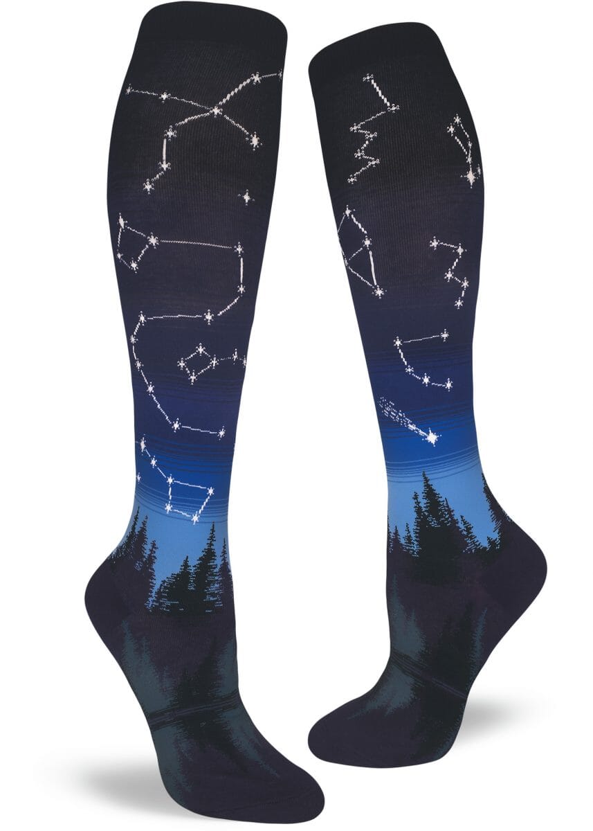 Constellations Knee High Socks | Women's - Knock Your Socks Off