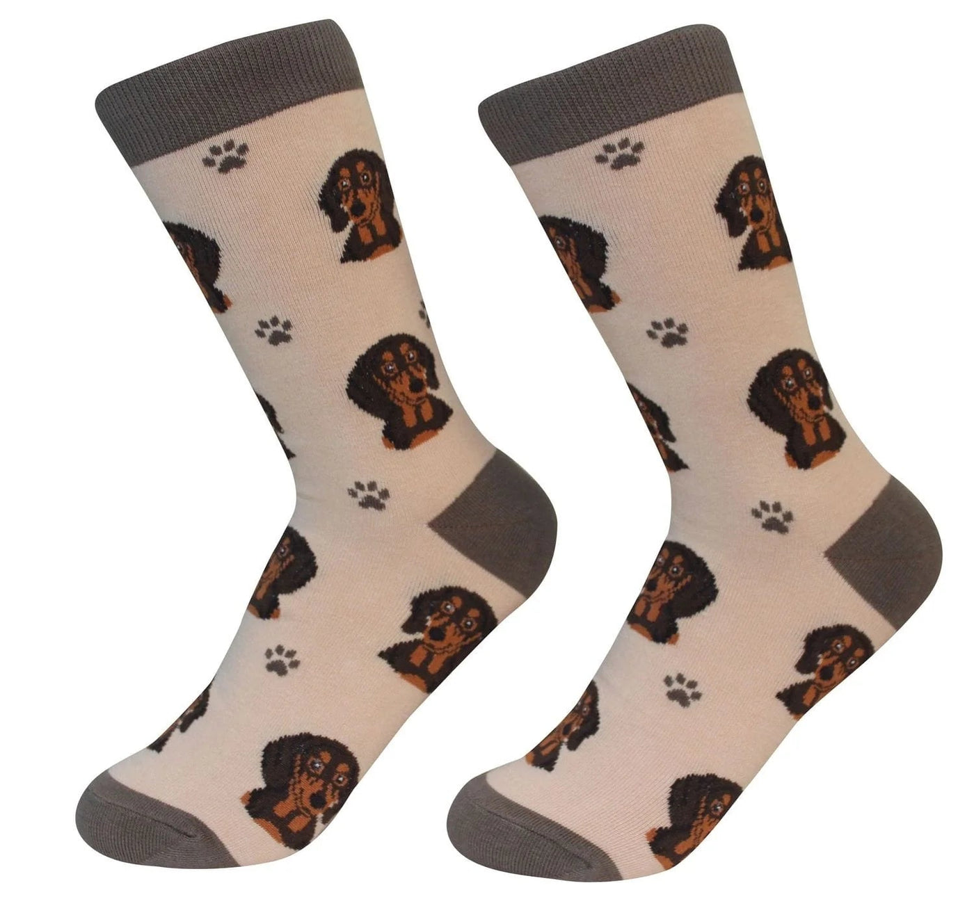 Dachshund Black Crew Socks | Unisex - Knock Your Socks Off