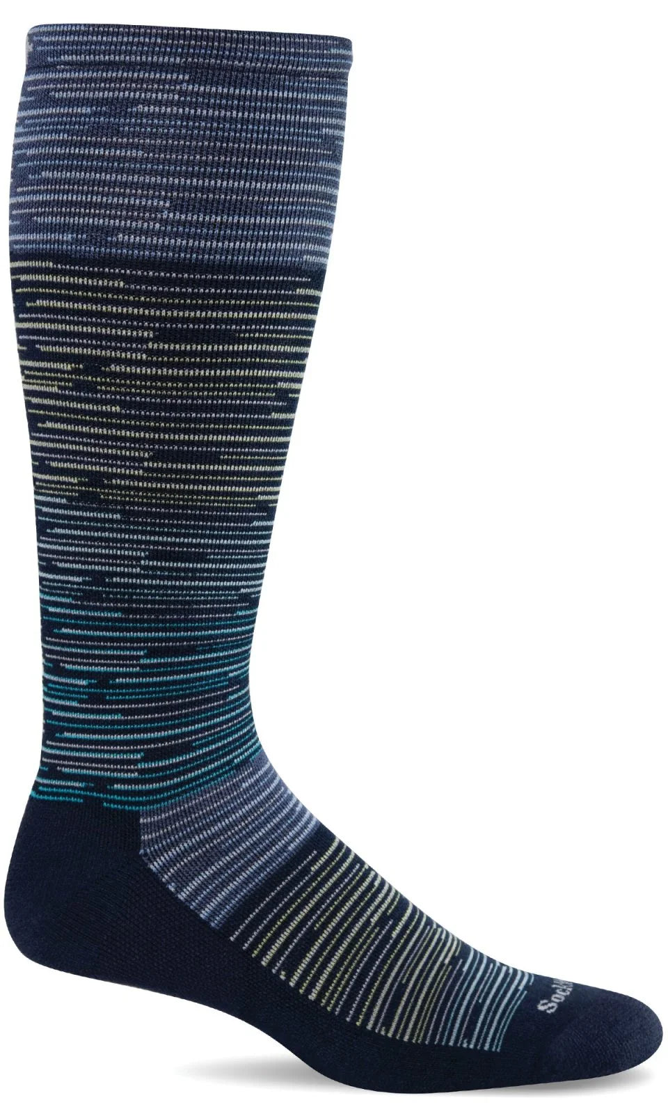 Digi Space Dye Navy (Moderate Graduated Compression) | Men's - Knock Your Socks Off