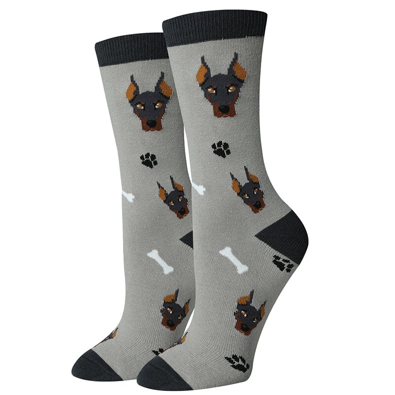 Doberman Crew Socks | Women's - Knock Your Socks Off