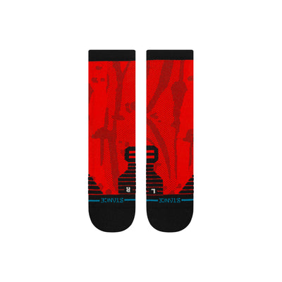 Draper Red Mid Performance Crew Socks | Men's