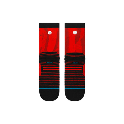 Draper Red Mid Performance Crew Socks | Men's