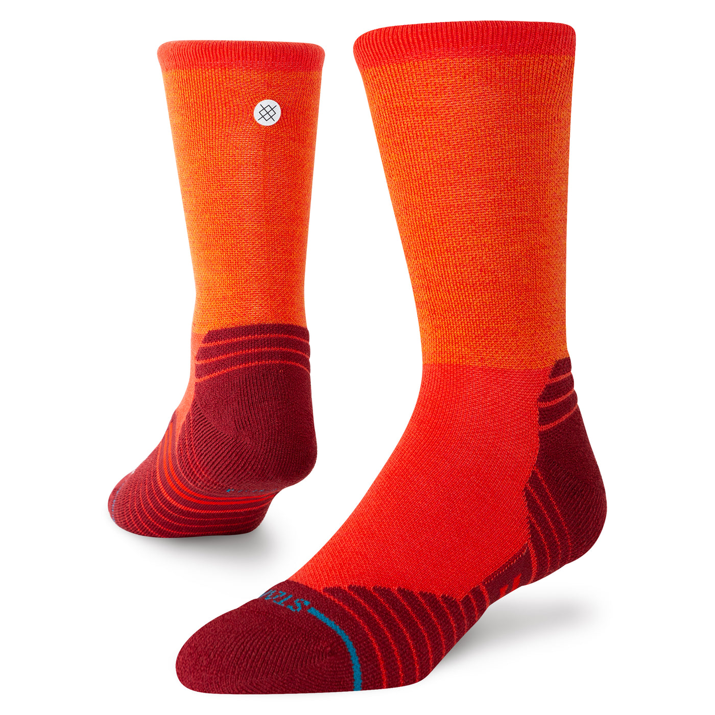 Embers Red Mid Performance Wool Crew Socks | Men's