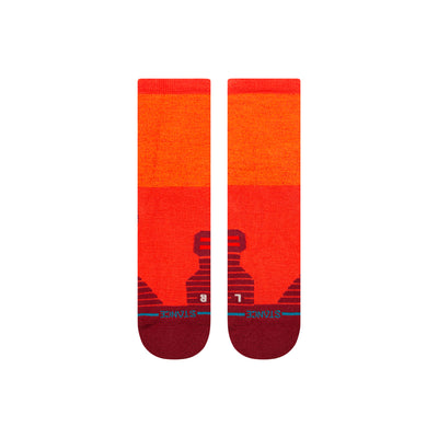 Embers Red Mid Performance Wool Crew Socks | Men's