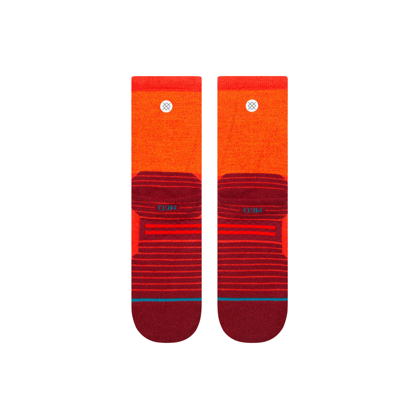 Embers Red Mid Performance Wool Crew Socks | Women's