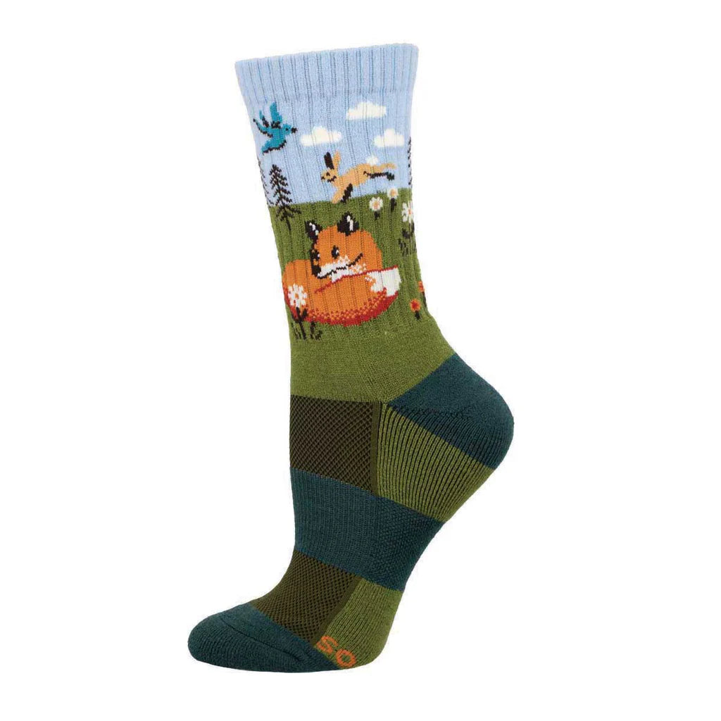 Fox and Hare Merino Wool Crew Socks | Women's - Knock Your Socks Off