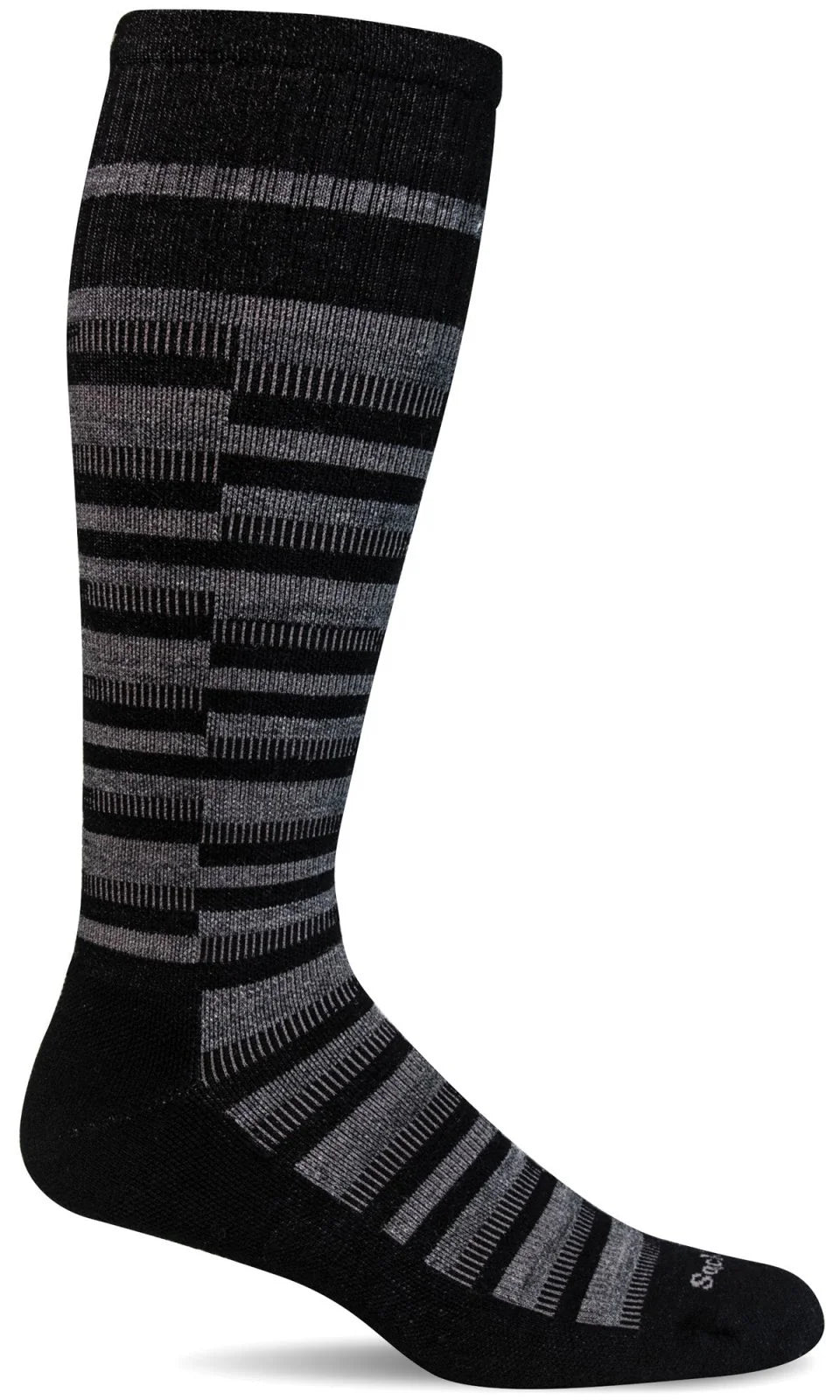 Geo Black (Moderate Graduated Compression) | Men's - Knock Your Socks Off