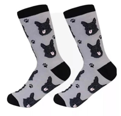 German Shepherd Black Crew Socks | Unisex - Knock Your Socks Off