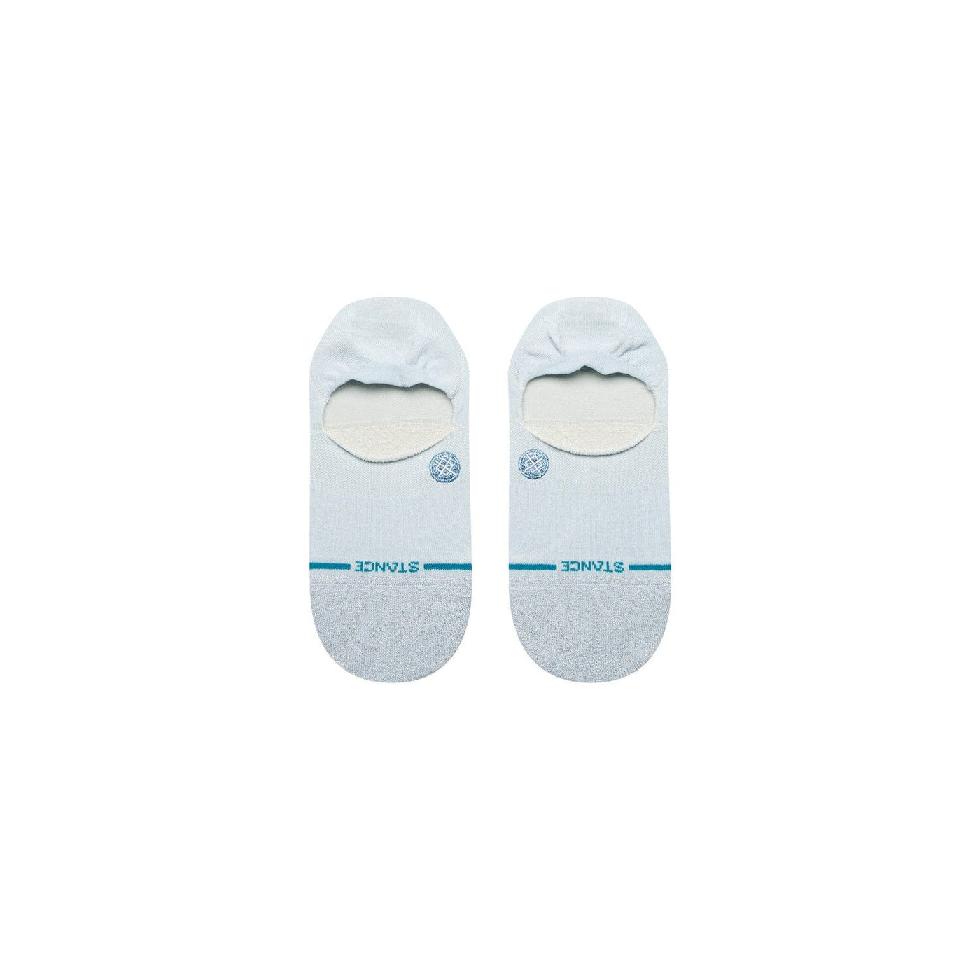 Glowing Ice Blue No Show Socks | Women's - Knock Your Socks Off