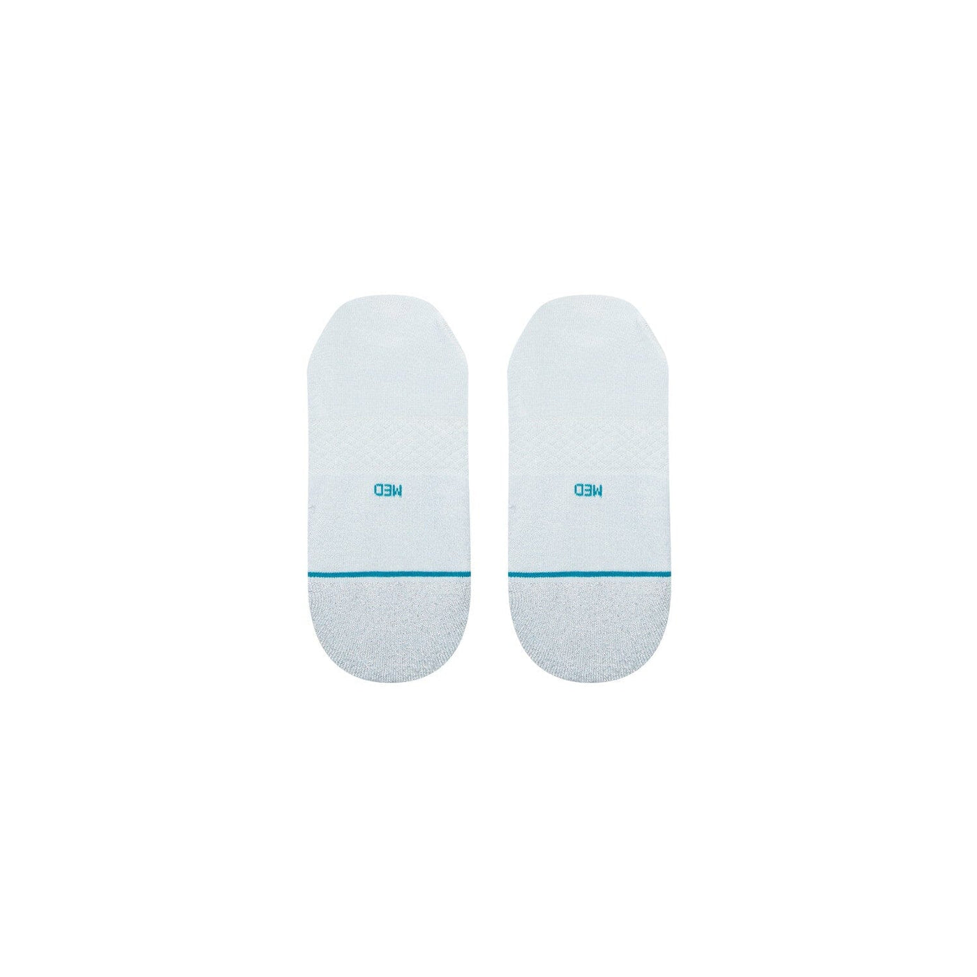 Glowing Ice Blue No Show Socks | Women's - Knock Your Socks Off